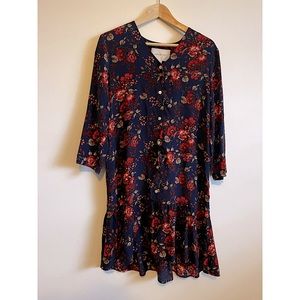 Amour Vert Ingrid 100% Silk Printed Dress